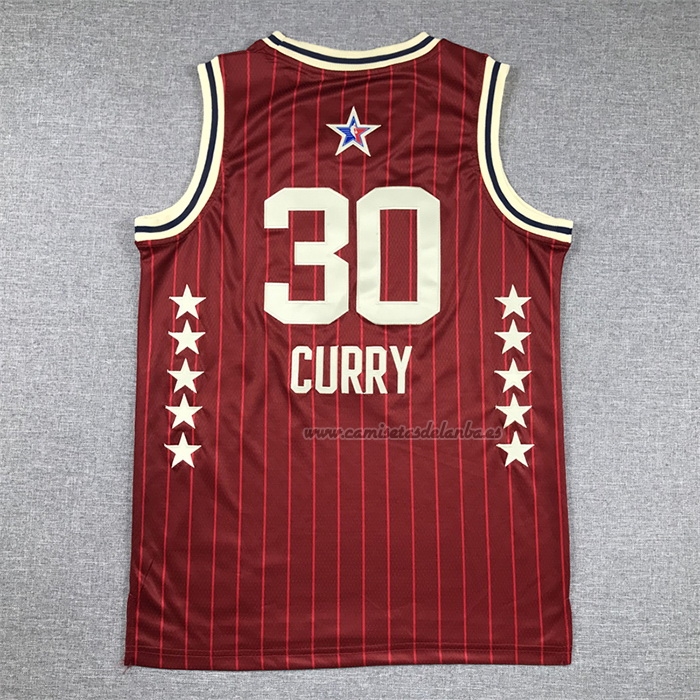 Camiseta Nino All Star 2024 Golden State Warriors Stephen Curry NO 30 Rojo